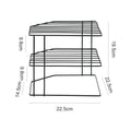 Kitchen Storage Corner Shelf Seasoning Pot Bowl Dish Glasses Countertop Organizer Rack 3 Tier Removable Cosmetic Makeup Holder
