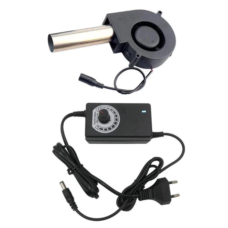 BBQ Fan Air Blower Handheld Barbecue Air Fan Lightweight Portable Fan US/EU Plug 85AD