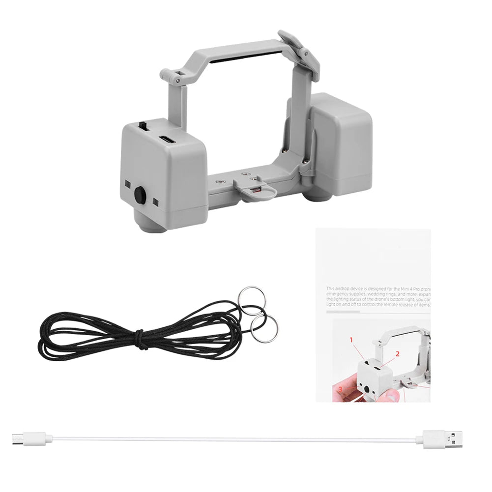 Drone Thrower Fishing Wedding Drone Air Drop Device Drone Air Drop Thrower System for DJI Mini 4 Pro Drone Accessories