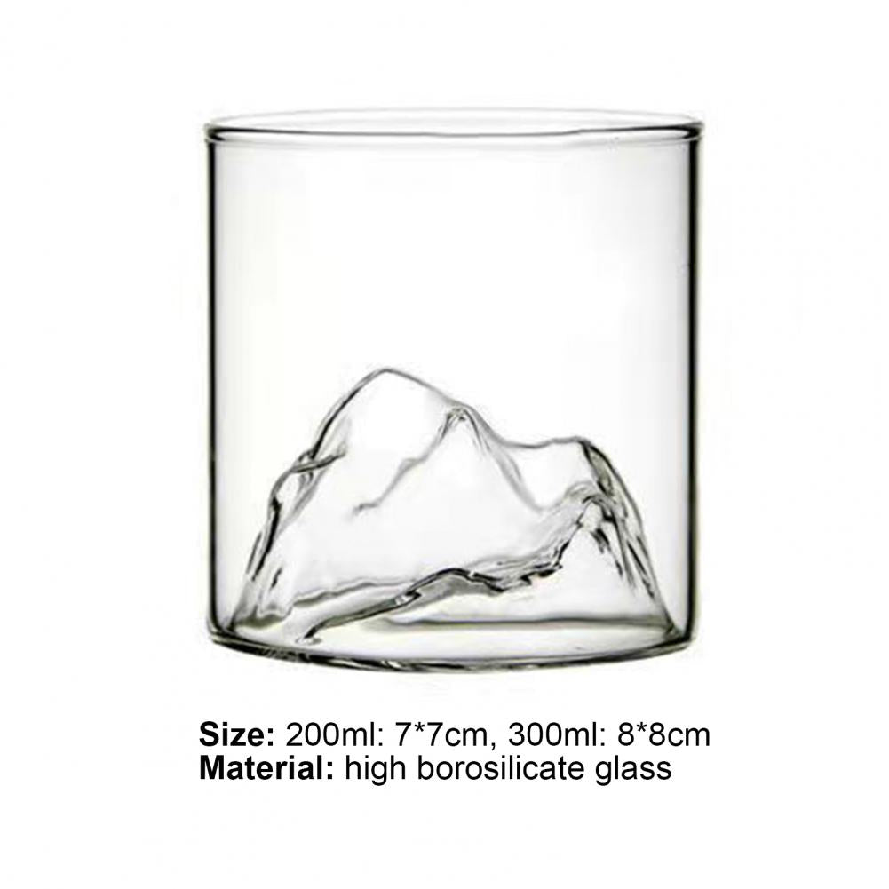 200/300ml Whiskey Glasses Unique Exquisite Workmanship Mount Craft Premium Fashion Drinking Glass for Lovers glass cups drinkwar
