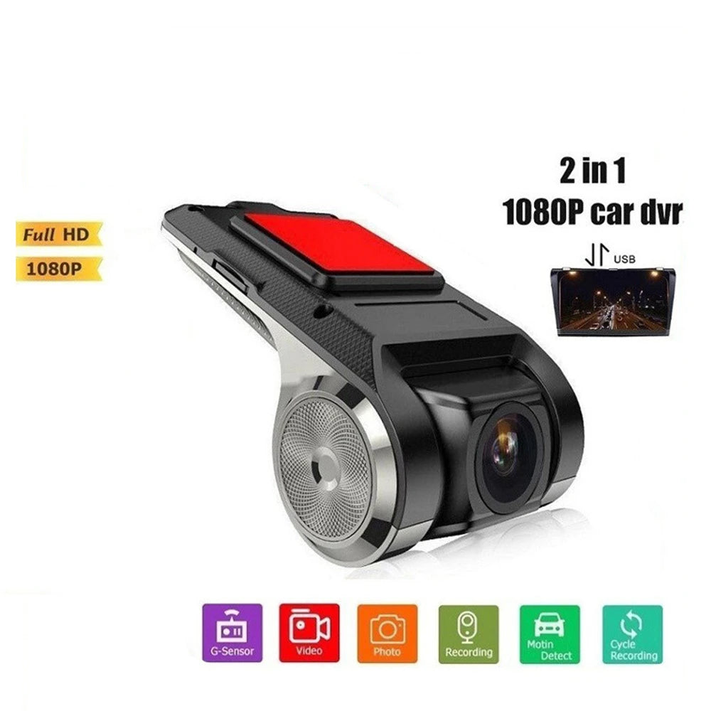 HD 1080P Car DVR Camera Android USB Video Recorder G-Sensor Night Vision Dash Cam 170° Wide Angle Car Recorders Registrator