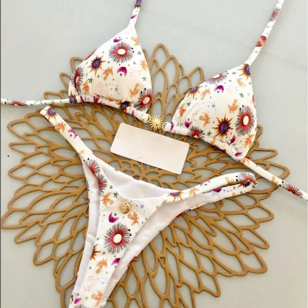 New bikini women's swimsuit beach vacation sexy bikini set thong swimsuit bikini