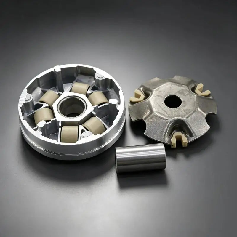 Scooter Variator Clutch Assembly Shockproof Aluminum Alloy Wear Resistant Rollers for Bumpy Road Riding Scooters