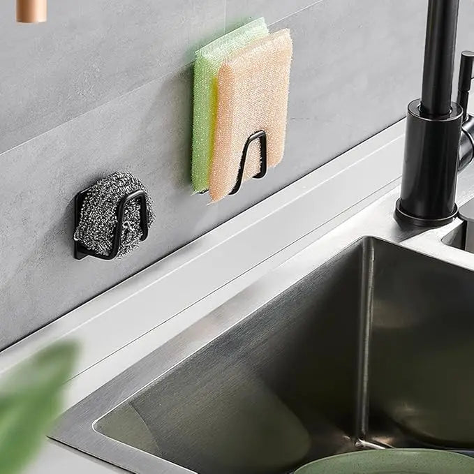 Kitchen Storage Rack, Punch-free Kitchen Sink Storage Pot and Lid Rack, Wall-mounted Kitchen Accessories Storage Rack