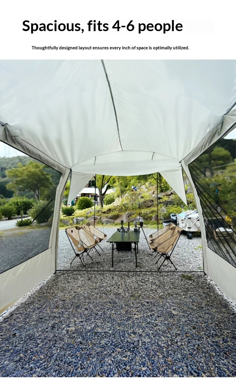Lohascamping Car box docking tent  Portable Waterproof SUV Tail Tent 3-4 people Dome tent Sunshade Tunnel style tent,Large tent,