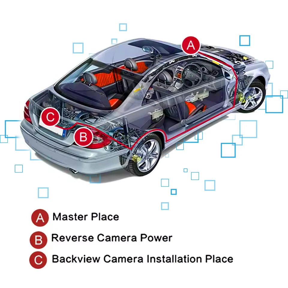 HD 170° Vehicle Camera Waterproof Rear View Parking Cam Auto Car Car Reverse Backup Universal Night Vision CCD HD Automobiles