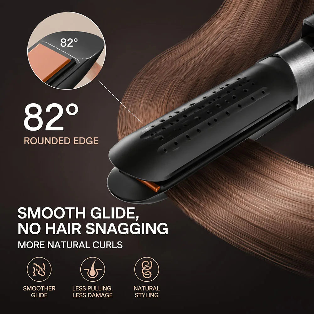 Professional Hair Straightener 2-In-1 Curling Wand Ceramic Ionic Fast Heat-Up Hair Flat Iron Negative Ion Iron Hair Straightener