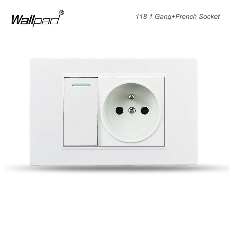 118 PC 1 2 3 4 Gang 2 3 Way Push On Off  Wall Switch Wallpad White Fireproof Plastic Panel US BR l IT IL EU Light Interruptor