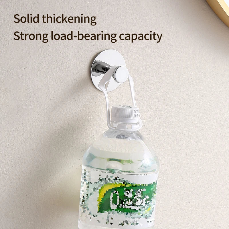 Towel Hooks Extra Sticky Stainless Wall Coat Racks Rustproof Hook Holder Wall Mount Punch-free Hanger for Kitchen Bathroom Home