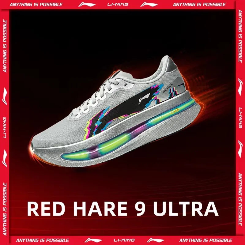 [Suguru Osako Style] Li-Ning Men's RED HARE 9 ULTRA Racing Running Shoes BOOM FIBER  Breathable Light LiNing Sneakers ARPW007