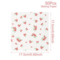 50Pcs Oilproof Wrapping Paper for Bread Sandwich Burger Fries, Food-grade Wax Paper Baking Tools Kitchen Gadgets For Party Gift