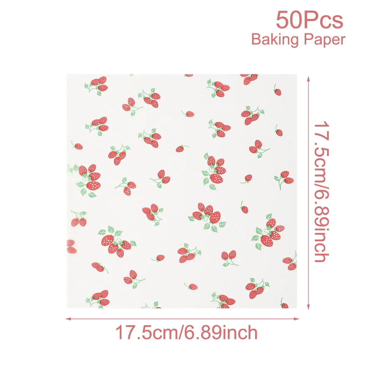 50Pcs Oilproof Wrapping Paper for Bread Sandwich Burger Fries, Food-grade Wax Paper Baking Tools Kitchen Gadgets For Party Gift