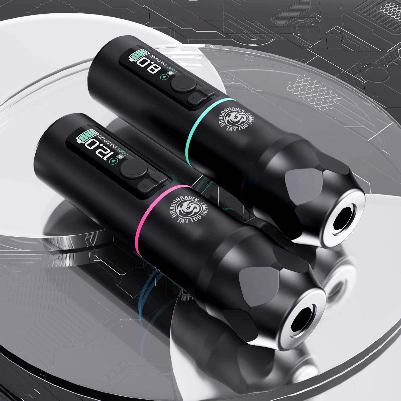 Dragonhawk X20 Pro Wireless Tattoo Pen HD Color Screen Replaceable 2000mAh Battery 3.5mm Stroke For Lining Shading Coloring