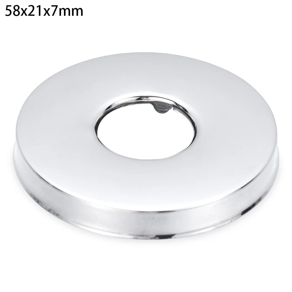 1Pc Stainless Steel Shower Kitchen Faucet Decorative Cover Wall Flange Self-Adhesive Pipe Wall Covers Bathroom Accessories New