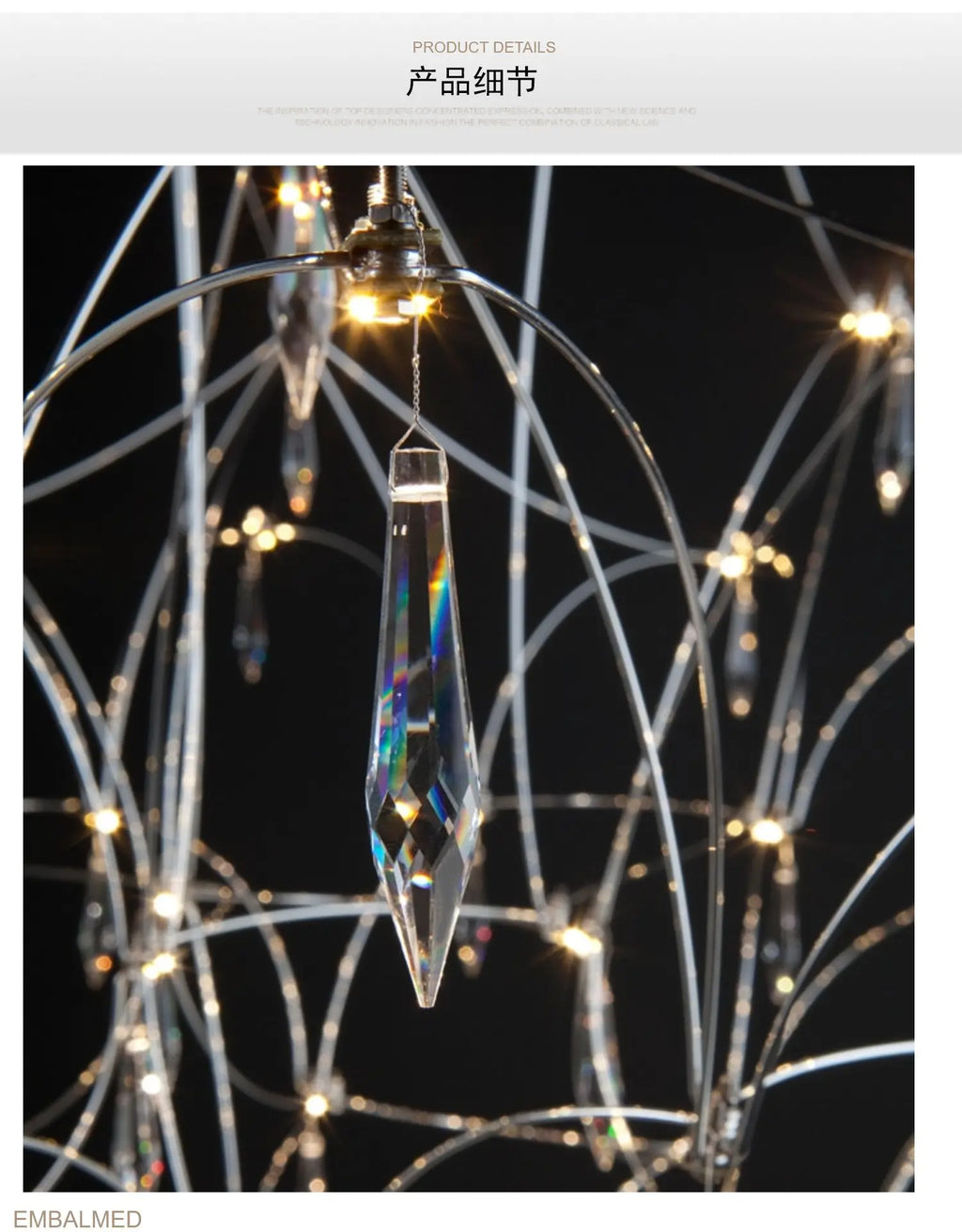 Luxury Chandelier LED Crystal Chandelier Restaurant Modern Light Romantic Living Room Villa Full of Stars Decorative Lighting