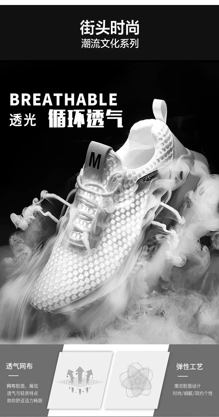 2026 Summer Men's Loafers Walking Mesh Breathable Summer Comfortable Casual Shoes Sneakers Zapatillas Hombre Men Running shoes