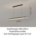 Modern Light Creative Bar Counter Strip Designer Lamps LED Pendant Light For Dining Table Kitchen Chandelier Adjust Function