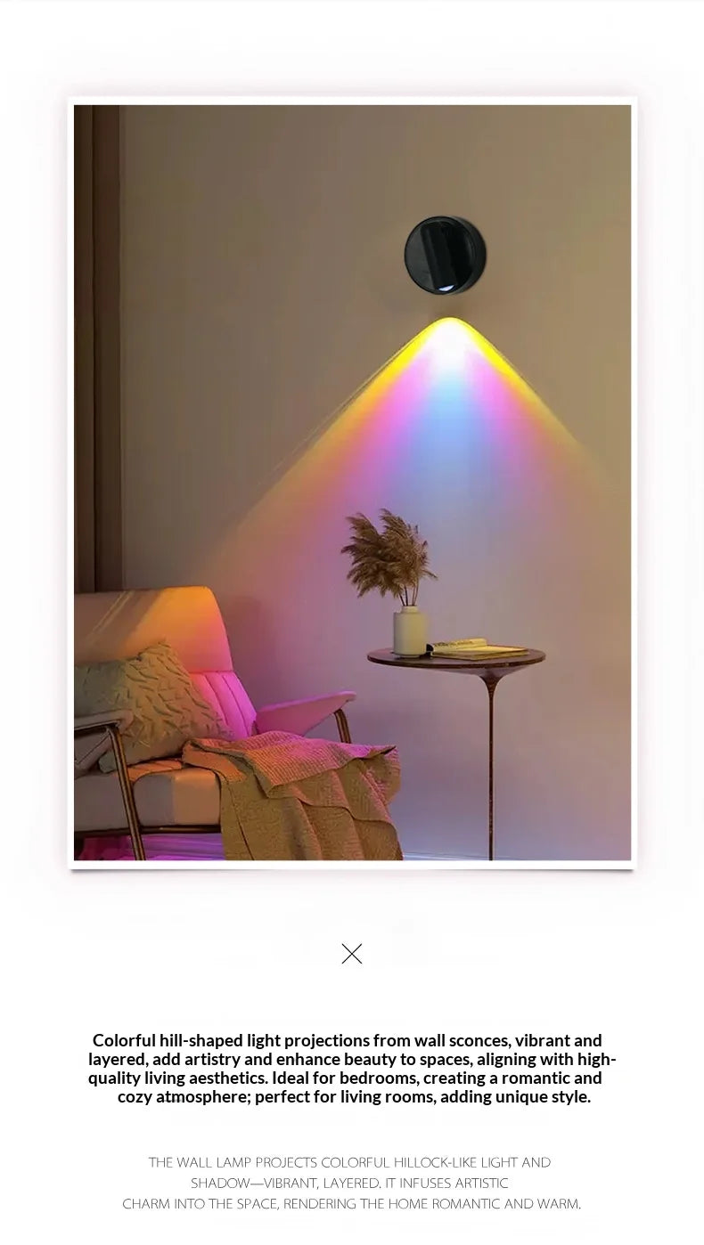 LED Light Magnetic Rechargeable Wall light Spotlight Wireless No Punch Reading Light With Touch Switch Dimmable Bedside Lamp