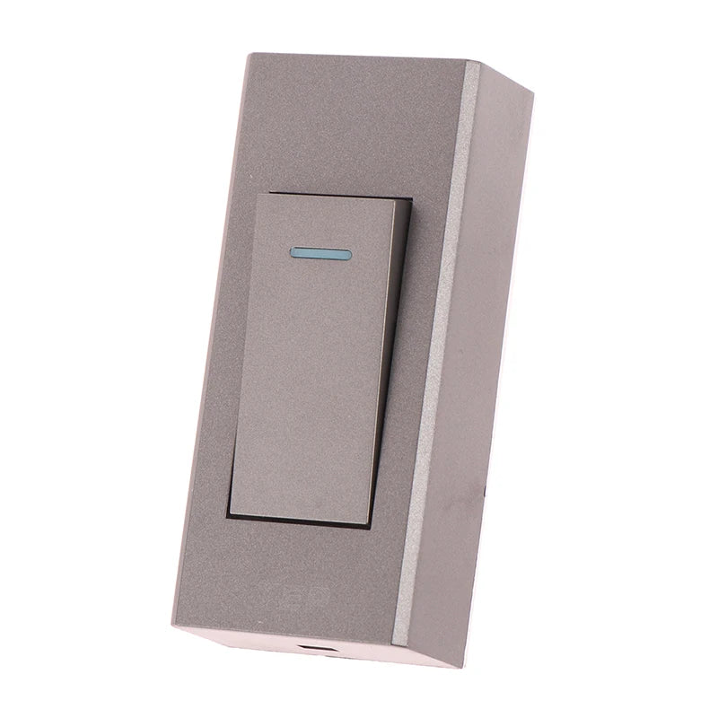 1 Gang 2 Way Surface Mount Switch Grey/White/Gold Panel Wall Light Switch Wire Hanging Installation Bedside On/Off Control Lamp