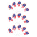 15Pcs Handheld American Flags Vibrant Mini Us Flags for 4Th of July Memorial Veterans Day Patriotic Hand Waving Usa Flag