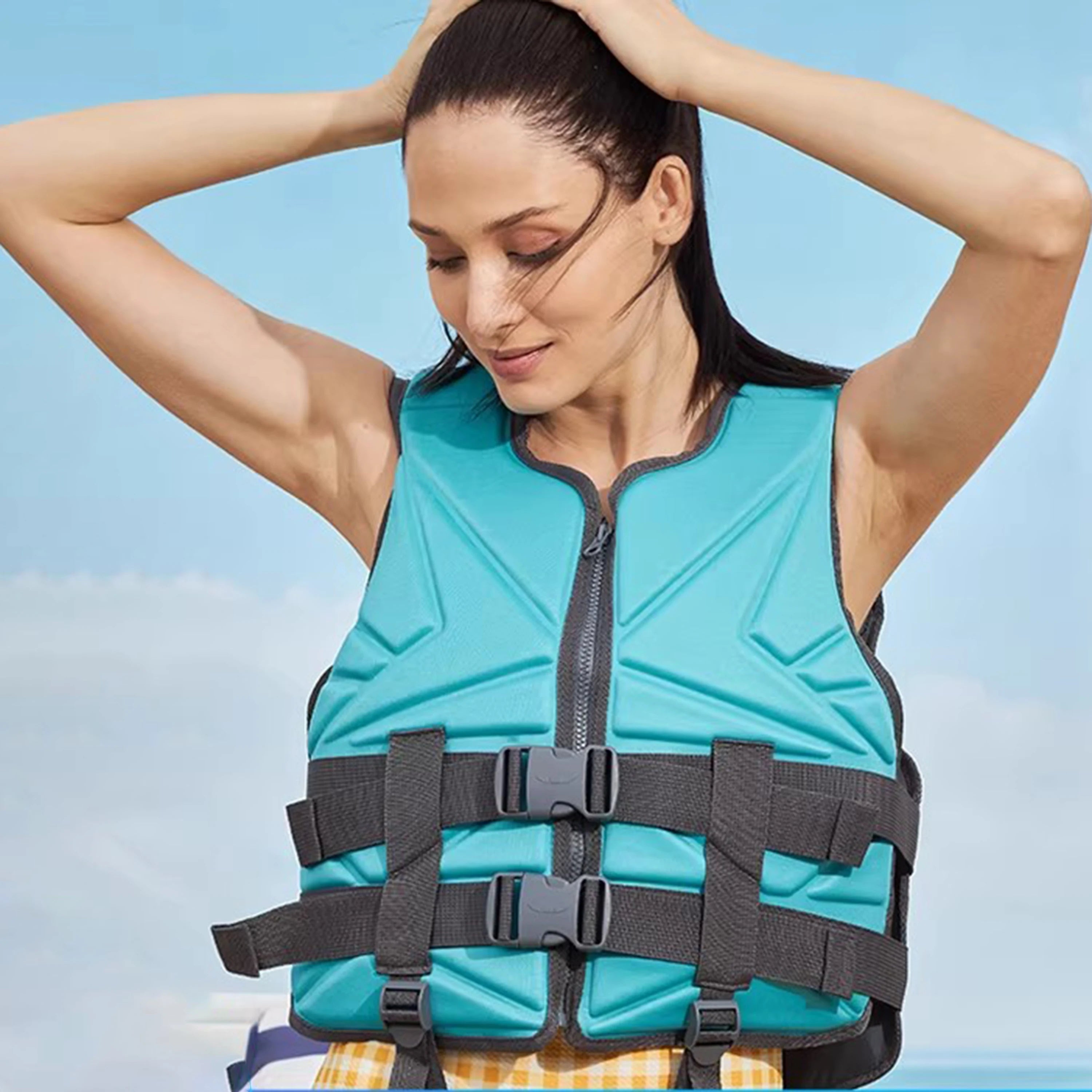 Neoprene Life Jacket Adult Kids Life Vest Water Sports Fishing Vest Kayaking Boating Swimming Surfing Drifting Safety Life Vest