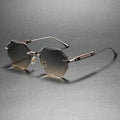 Trendy and Stylish Geometric UV-Protective Sunglasses - Fashionable Luxury Polygonal Gradient Sunglasses