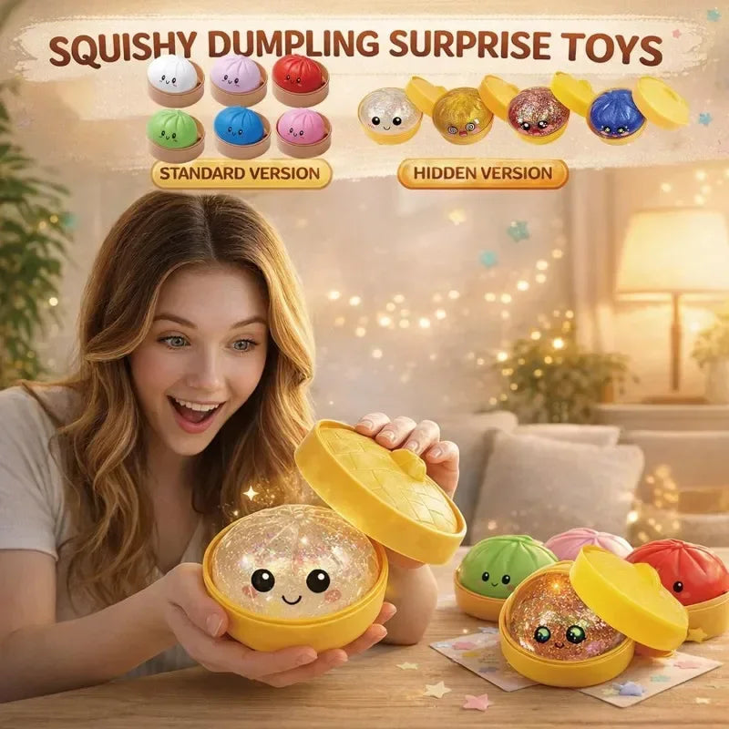 Viral Dumpling Squishy ULTRA RARE Gold Glitter Hidden Edition Dumpling Squishies Squishy Dumpling Slow Rise Stress Relief Soft.