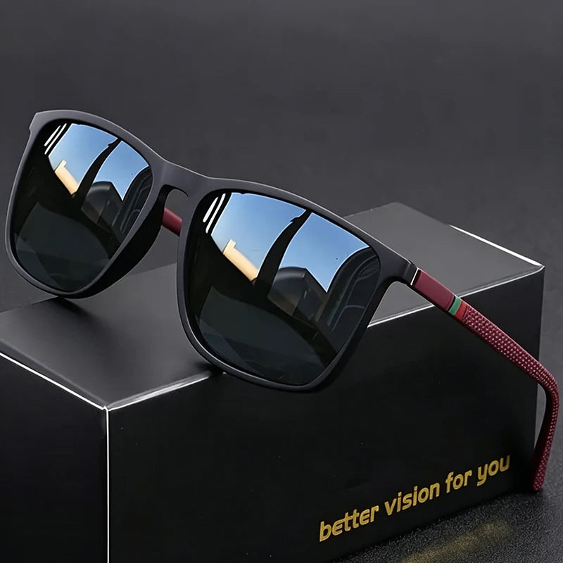 Vintage Trendy Square-Frame Glasses, Suitable for Driving and Vacation, Also an Ideal Gift for Gifting.