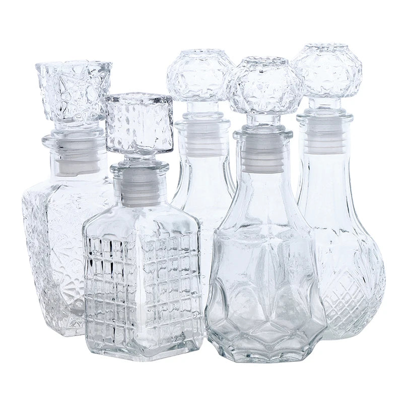 1Pc 100/150ml Transparent Glass Cup Whiskey Decanter Party Barware Whiskey Glass Bottle For Liquor  Bourbon Barware