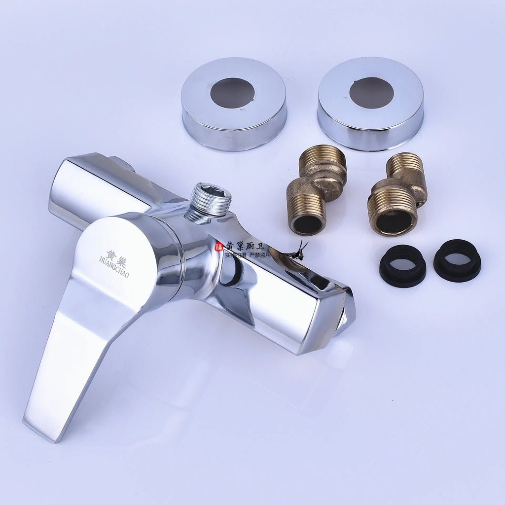 Brass Shower Faucet Mixer Valve Set with Shower Head and Hidden Switch for Bathroom Hot and Cold Water Tap  Bath