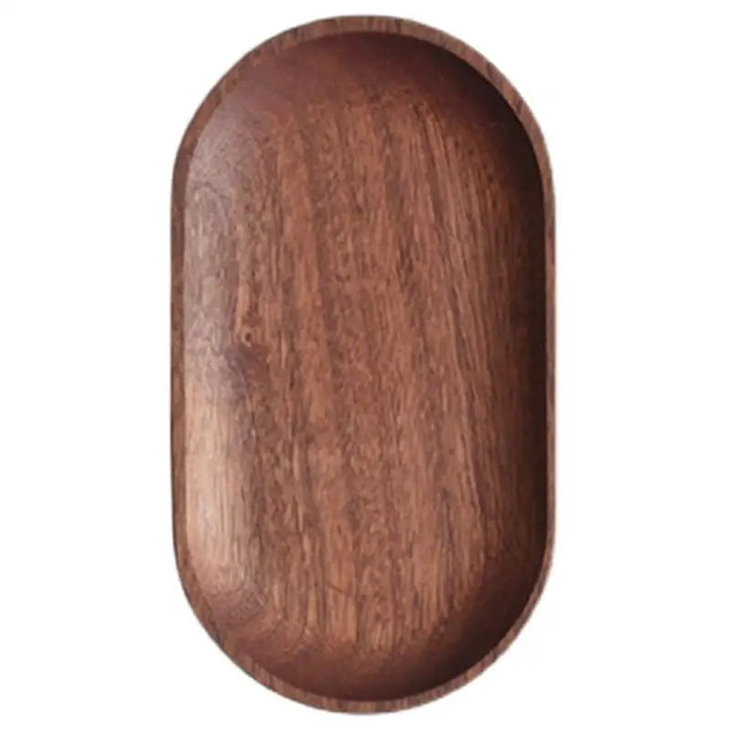 G6KF Wooden Dinner Breads Plates Fruit Display Dishes Tea Tray for Kitchen