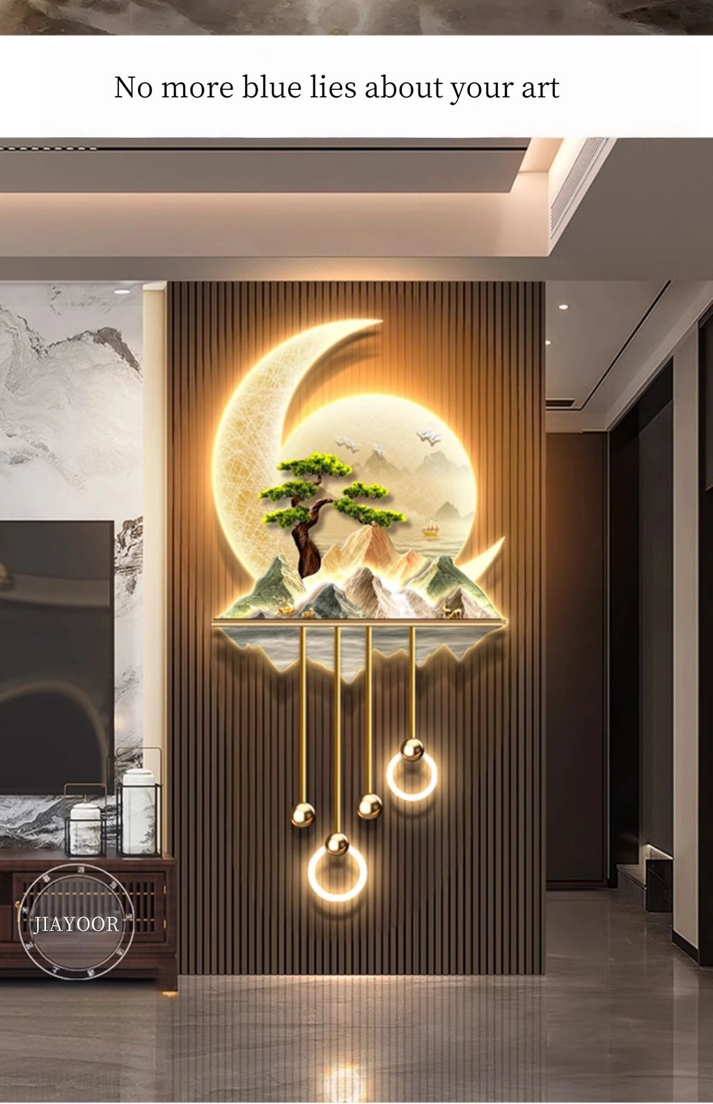 Modern Creative Entrance LED Mural Light For Corridor Living Room Dining Study Hanging Painting Lustre Home Decoration Wall Lamp