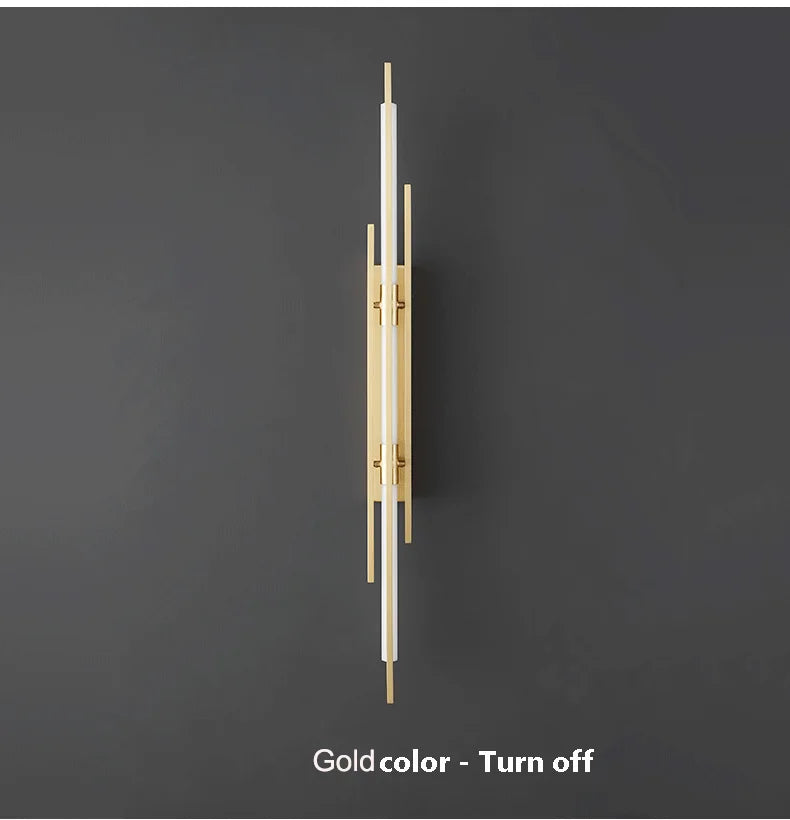 Light Luxury Wall Lamp Modern LED Gold Wall Light Indoor Lighting Wall Sconce Home Decor for Living Room Bedroom Bedside Stairs