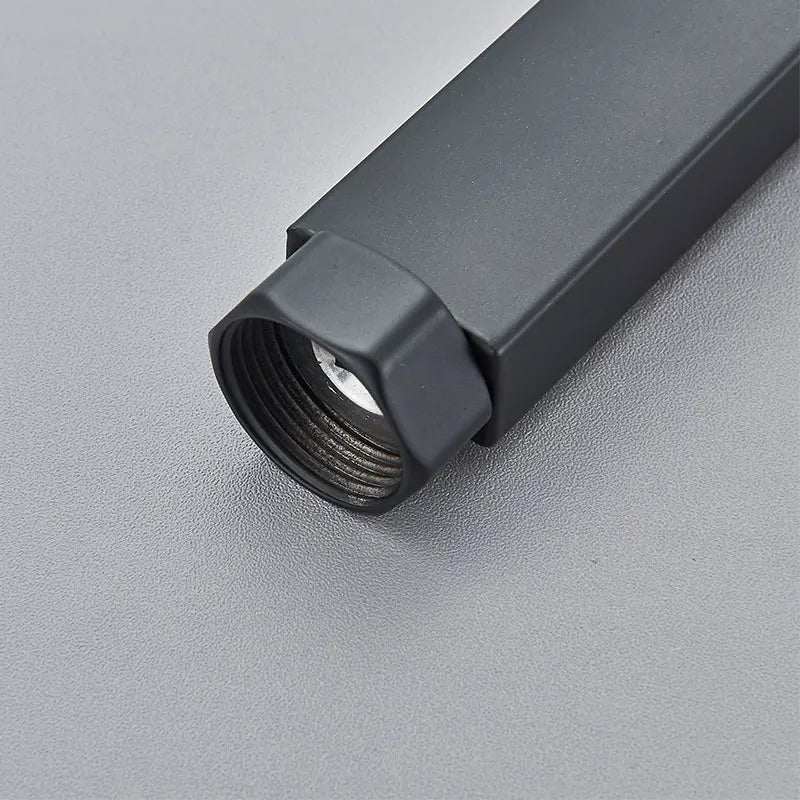 30/40cm Square Round Extension Tube For Bathroom Shower Faucet Black General Interface Extension Tubes Extend Pipe