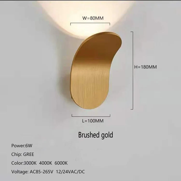 Modern luxury Indoor Hotel Room bedroom bathroom mounted Wall Lamp Adjustable bedside reading COB Led Wall Light Hotel Corridor