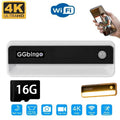 4K HD 1080P Mini Camera Battery Operated Home Monitori Camera DVR Function Human Body Induction Night Light Human Body Detection