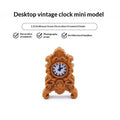 1Pcs 1:12 Scale Dollhouse Miniature Clock Old Style Table and Floor Clocks for Display and Dollhouse Scene Decor