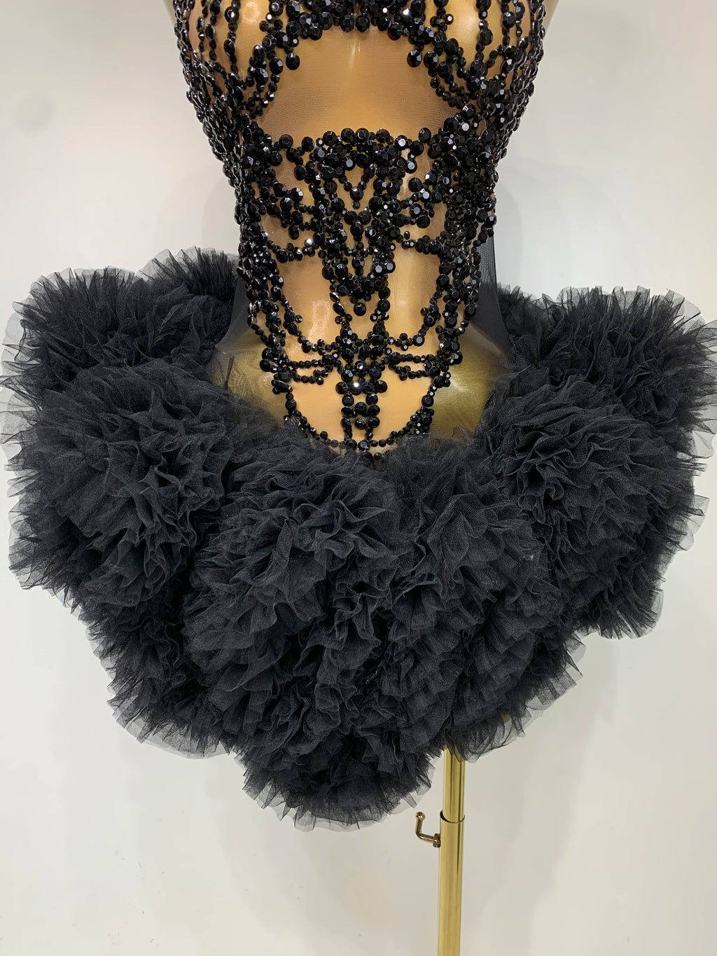 Luxury Women Sexy Sparkly Rhinestone Sleeveless Mesh See Through Bodycon Mini Birthday Dress Evening Party Performance Costume