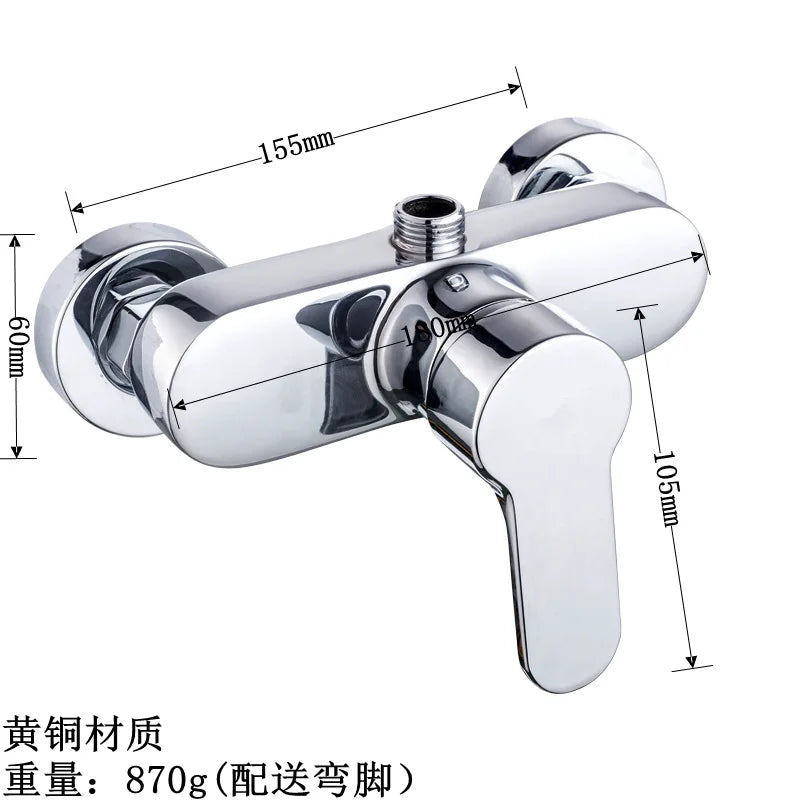 Brass Shower Faucet Mixer Valve Set with Shower Head and Hidden Switch for Bathroom Hot and Cold Water Tap  Bath