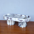 Modern Light Luxury Natural Marble Pallet Restaurant Advanced Decorative Tray Living Room Fruit Desserts Pastries Storage Pallet