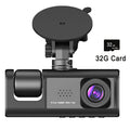 Hd 1080p 3-lens Video Dashcam High-definition Night Vision Of The Vehicle Recorder Car Dvr Registrator Dashcam Camcorder
