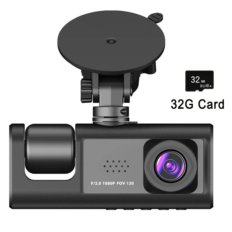 Hd 1080p 3-lens Video Dashcam High-definition Night Vision Of The Vehicle Recorder Car Dvr Registrator Dashcam Camcorder