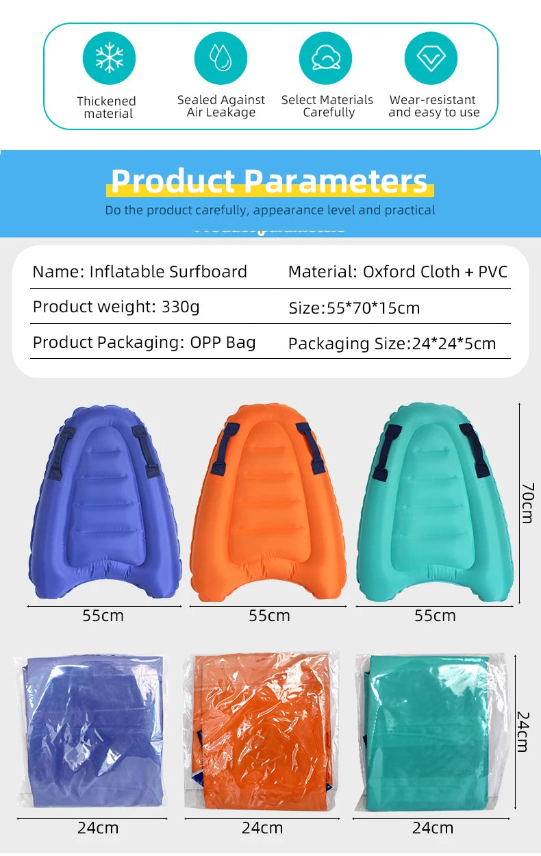 Inflatable Stand Up Paddle Board Non-Slip Surfboard SUP Board for Adults Kids Water Sports Surfing Board with Complete Kit