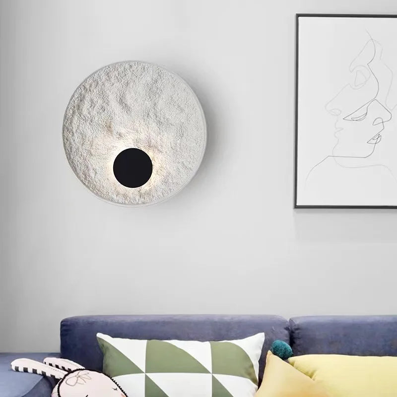 Nordic Modern Light Luxury Marble Wall Lamp Bedroom Background Led Lighting Decoration Creativity Mirror Aisle Sconce Indoor