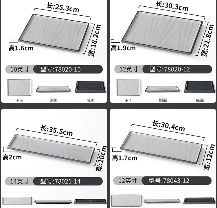 1PCS Tableware/high-end Cold Dish Plates/non Fragile Plates/bowls/sushi Plates, Japanese Style,A5 Food Grade Melamine
