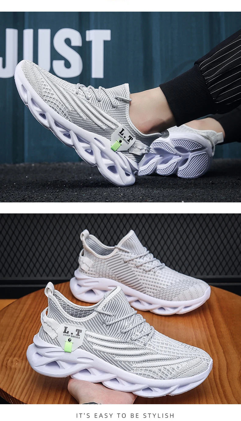 Men's Sports Sneakers Running Shoes Non-Slip Outdoor Casual Mesh Tennis Athletic Lightweight Breathable For Women Walking Shoe