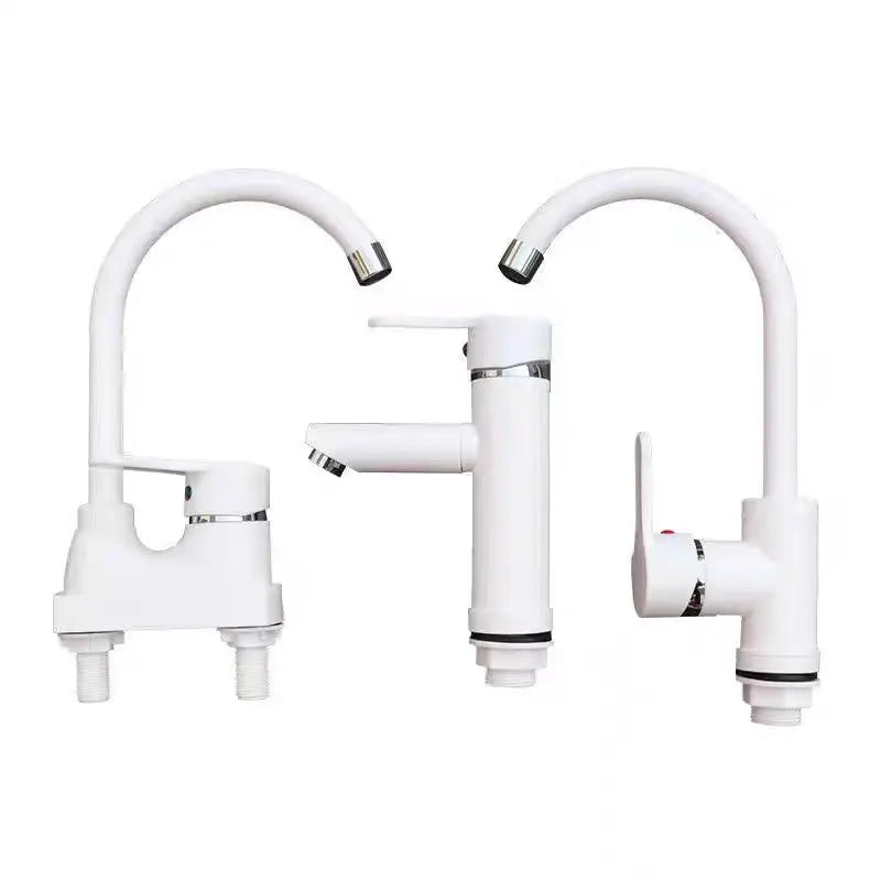 Modern Basin Sink Faucet Deck Mounted Bathroom Faucet Kitchen Faucets 1/2 '' Single Lever Handle Plastic Hot And Cold Mixer Tap
