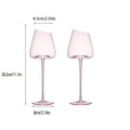 Pink Crystal Wine Glasses Slanted Mouth Goblets  Ideal Valentine'S Day Gift Bars & RestaurantsDay Wine Wine Glasses for Couples