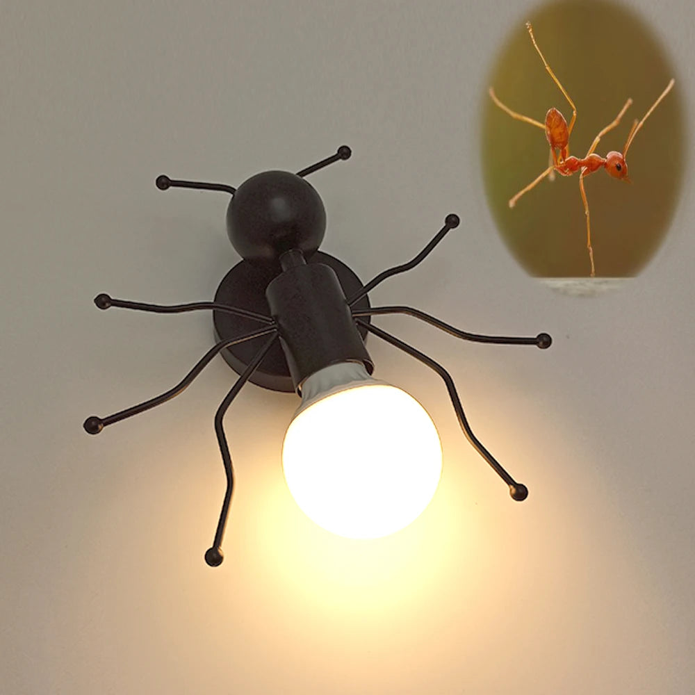 Modern LED  Wall Lamp Nordic Cartoon Doll Wall Lights  American Creative Metal Robot Sconce for Kids Baby Room Living Bedroom