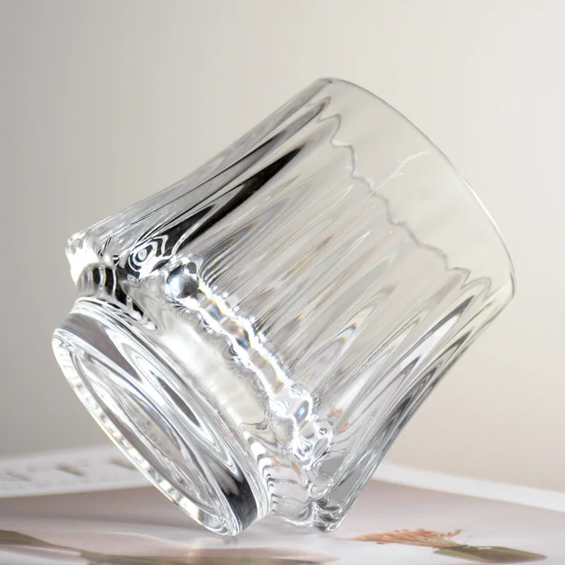 Japanese Style Glass Coffee Cup Transparent Whiskey Water Cup Creative Wine Beer Cocktail Cups Drinkware Glasses 2025 New